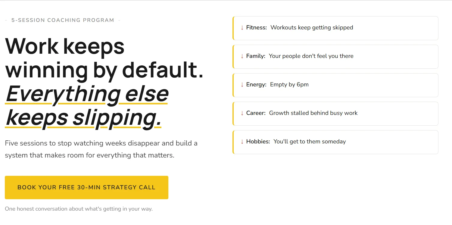 Conversion Landing Page